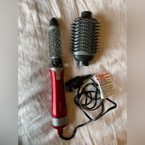 Lightweight Vivitar Hair Dryer Brush - 2 Attachments!